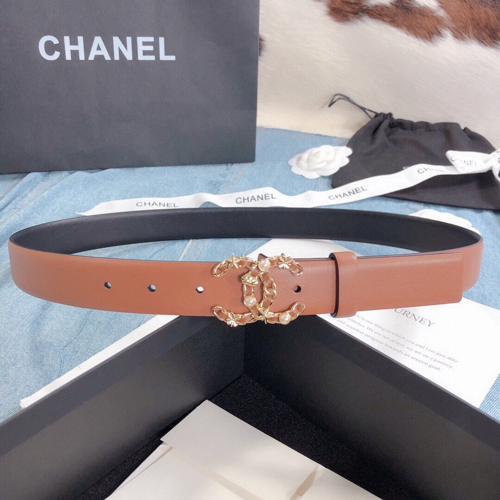 Chanel Belt With Double C Buckle