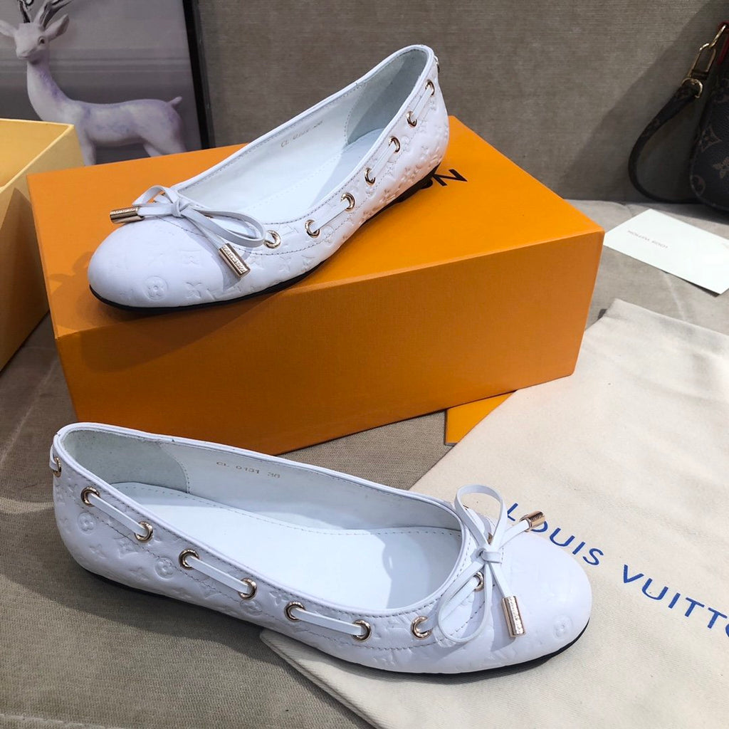 Louis Vuitton Gloria Flat Loafer White