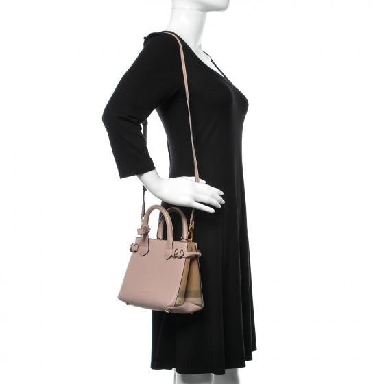 House Check Baby Banner Tote Pink