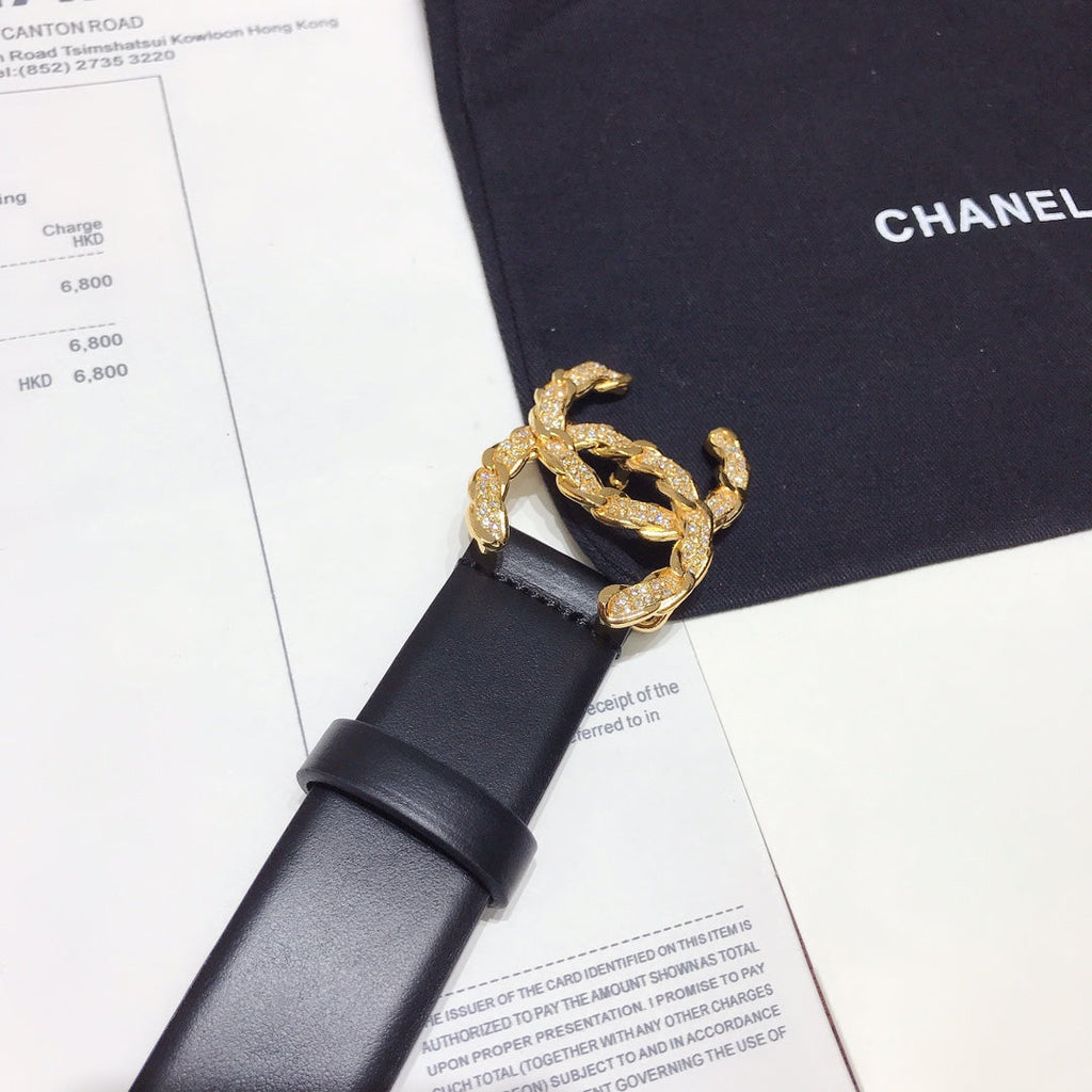 Chanel Belt With Double C Buckle