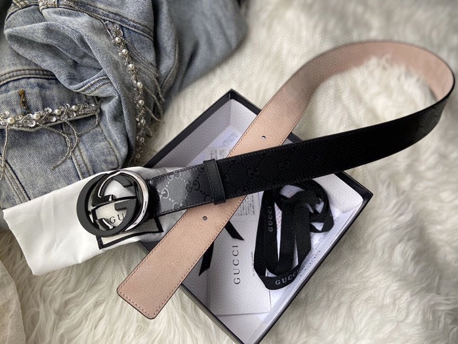 Gucci Belt With Double G Buckle Black