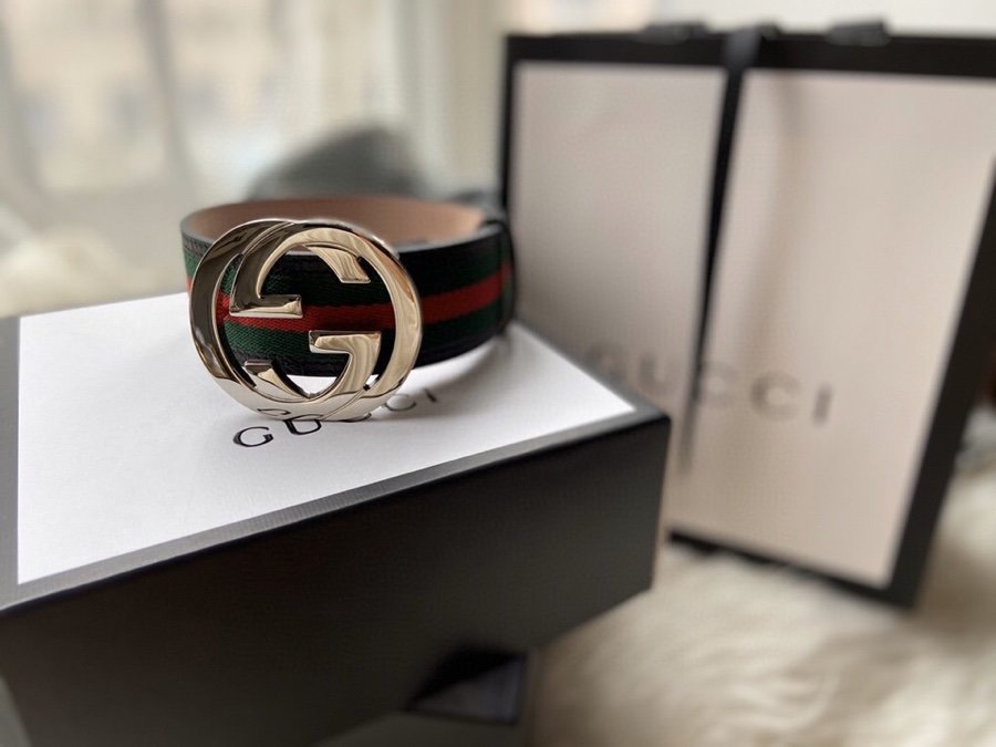 Gucci Belt With Double G Buckle Black