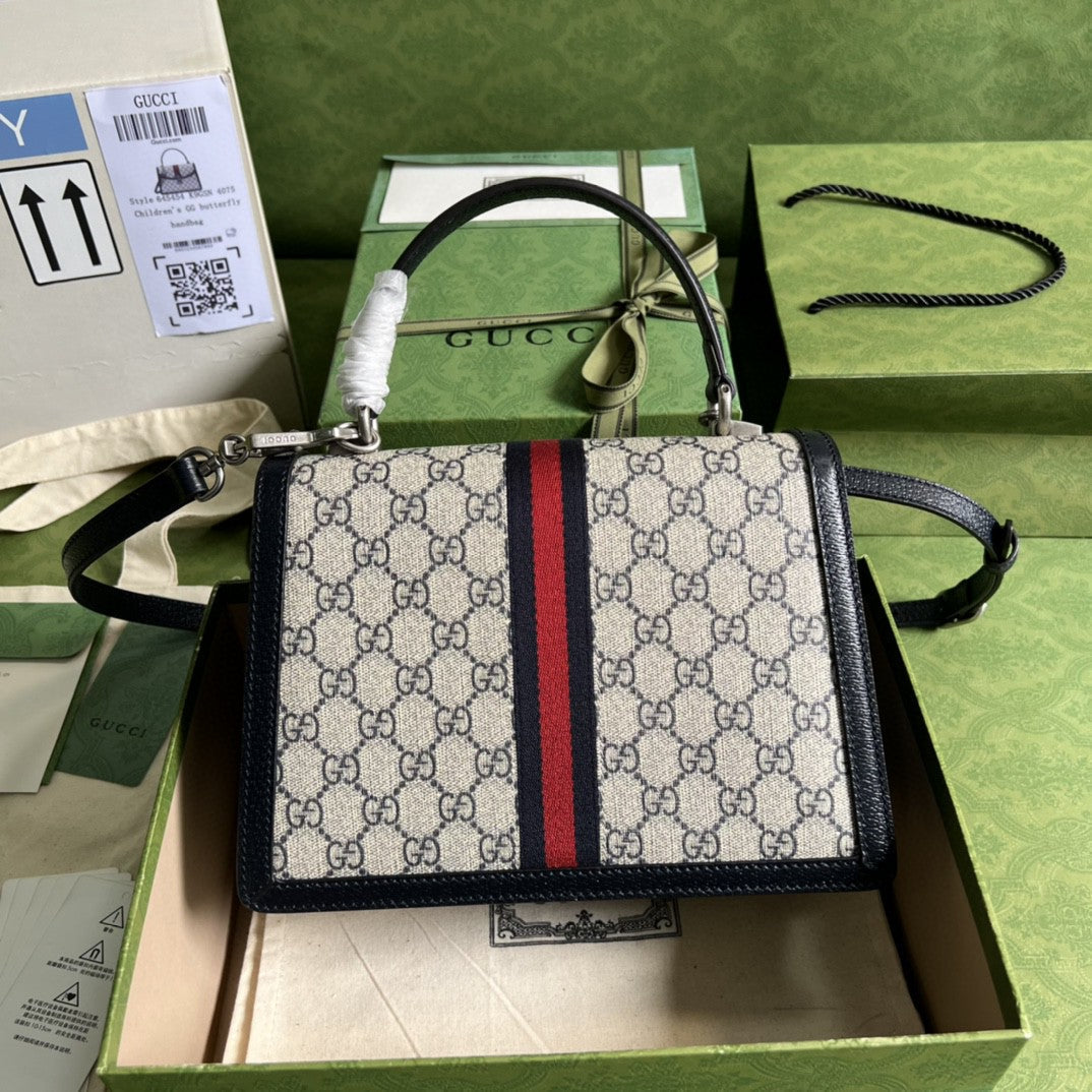Gucci Ophidia Small Top Handle Bag 25cm Beige