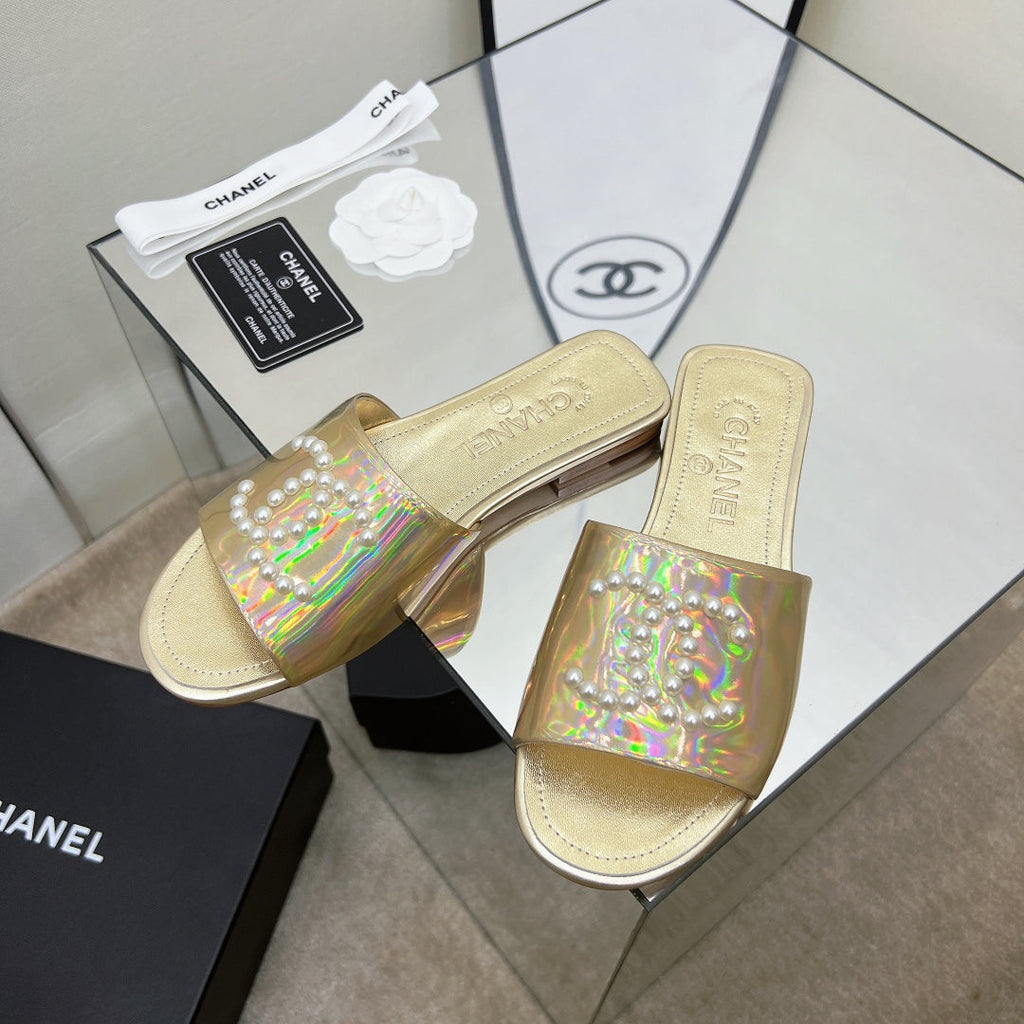 Chanel Sandals Gold