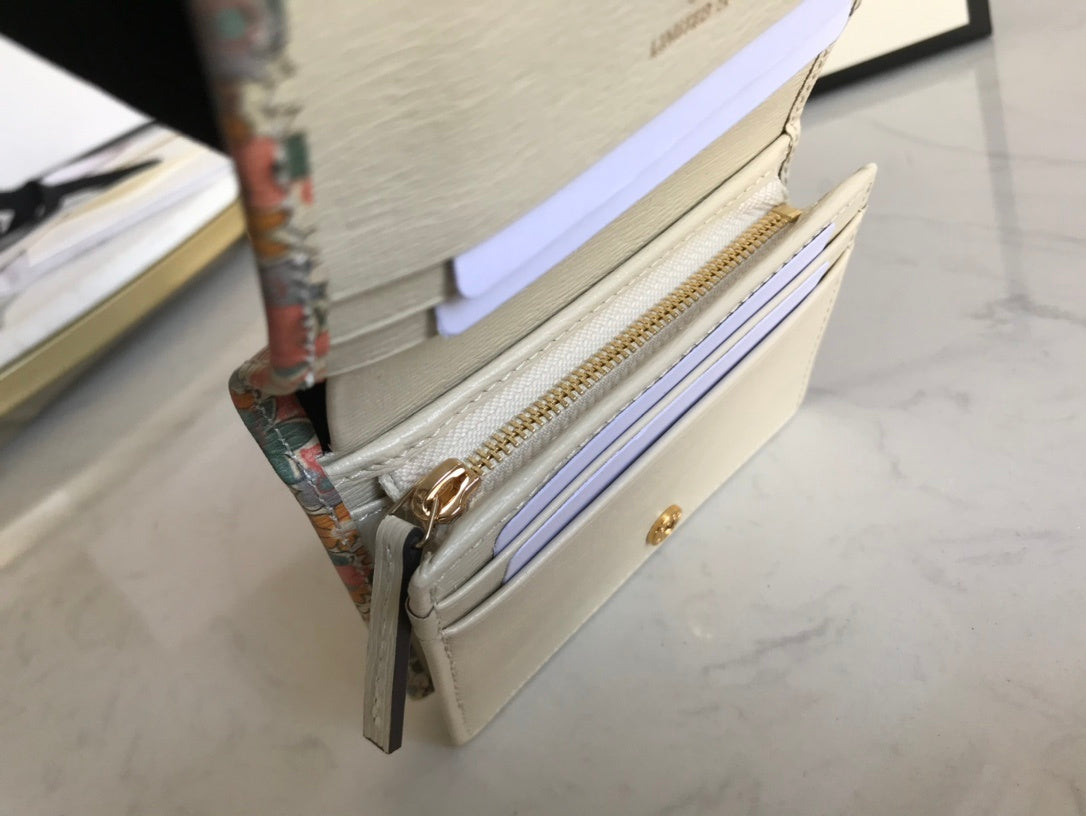 Gucci Horsebit 1955 Flora Card Case Wallet 11cm