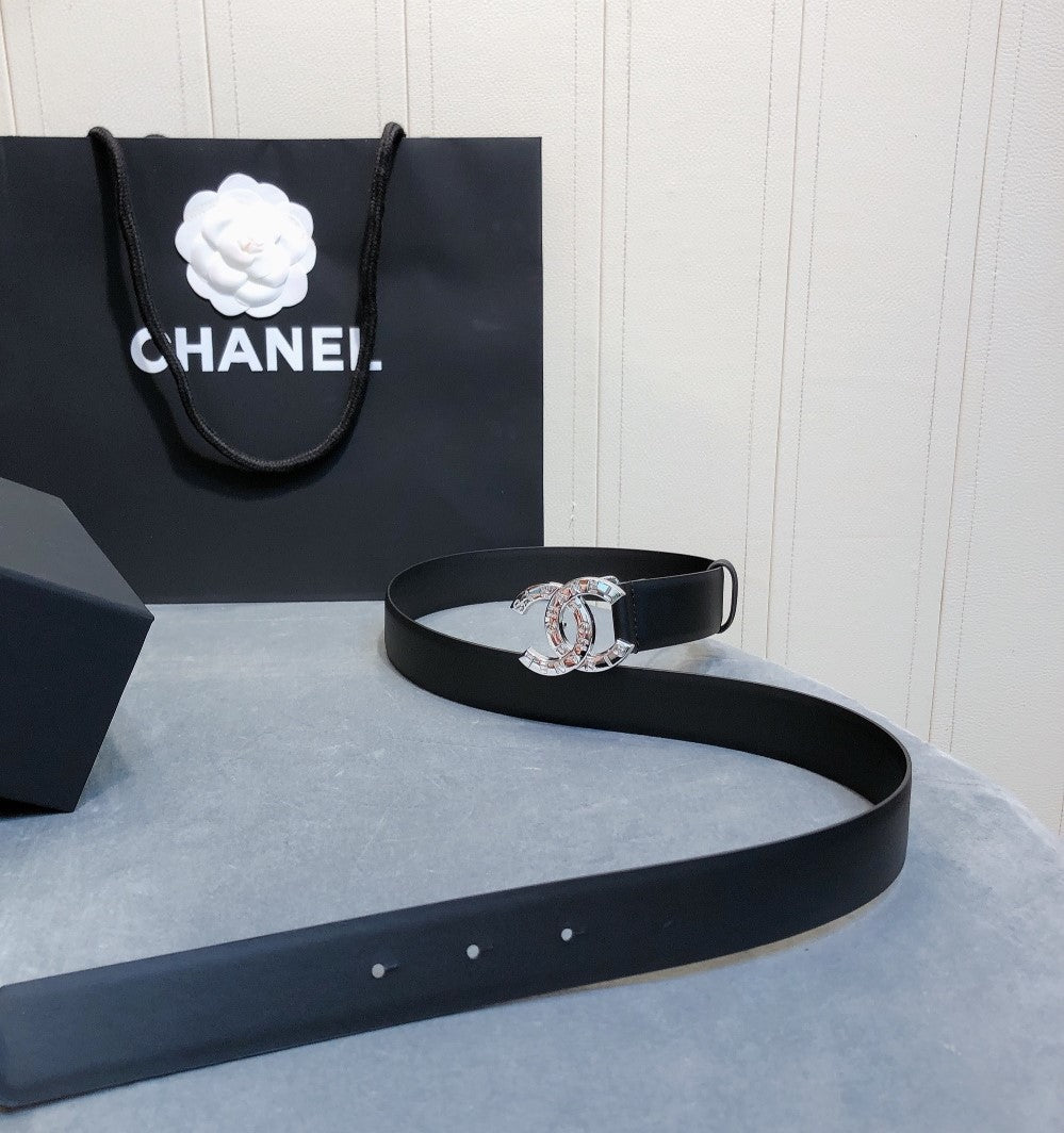 Chanel Belt With Double C Buckle