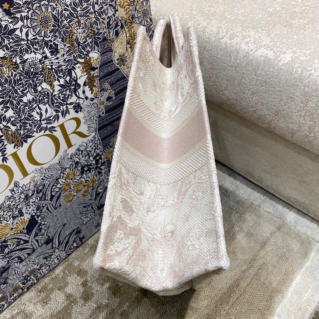 Christina Dior Medium Book Tote Bag 36cm Light Pink