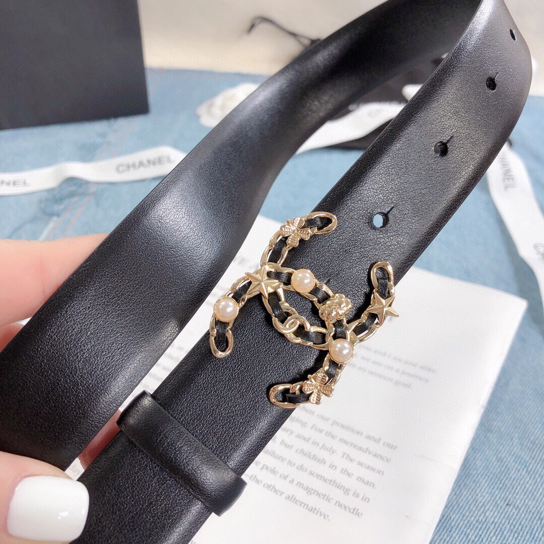 Chanel Belt With Double C Buckle