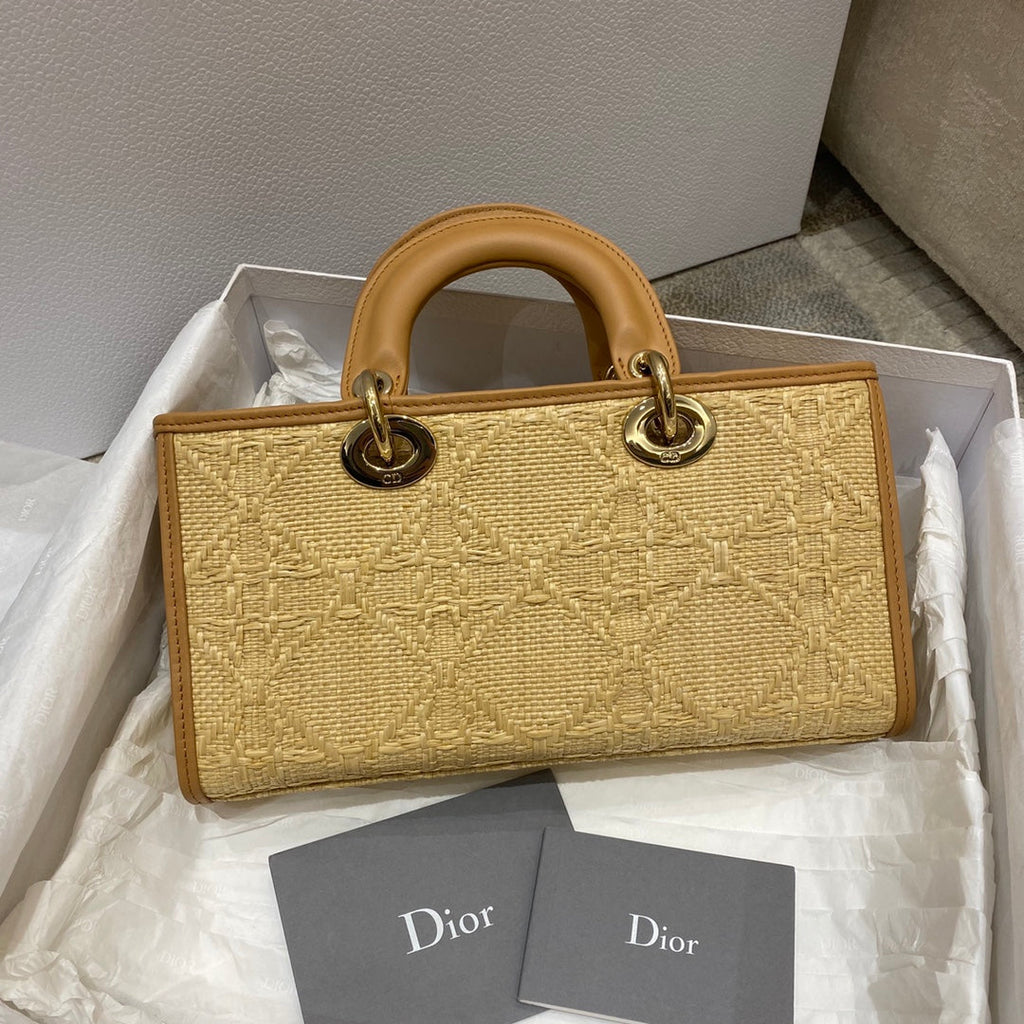 Christian Dior Lady D-Joy Bag 26cm Brown