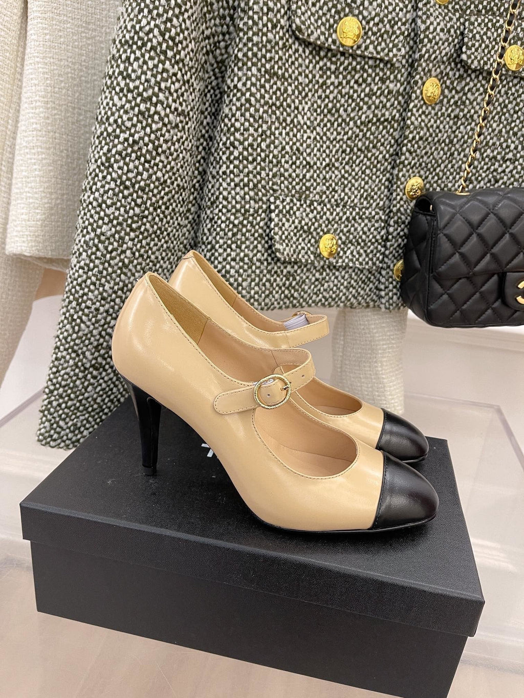 Chanel Open Shoes Beige