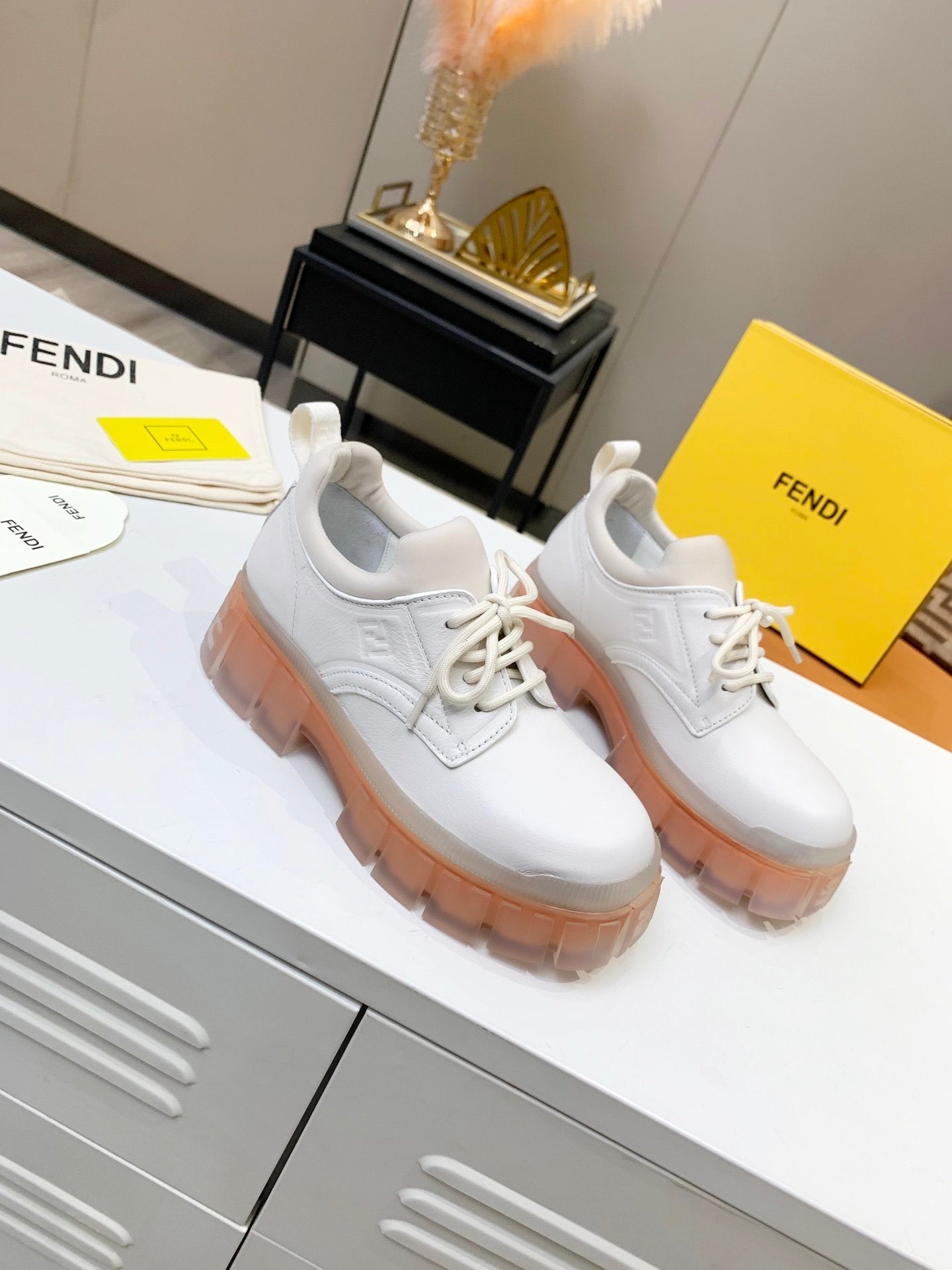Fendi Force White Low Top White