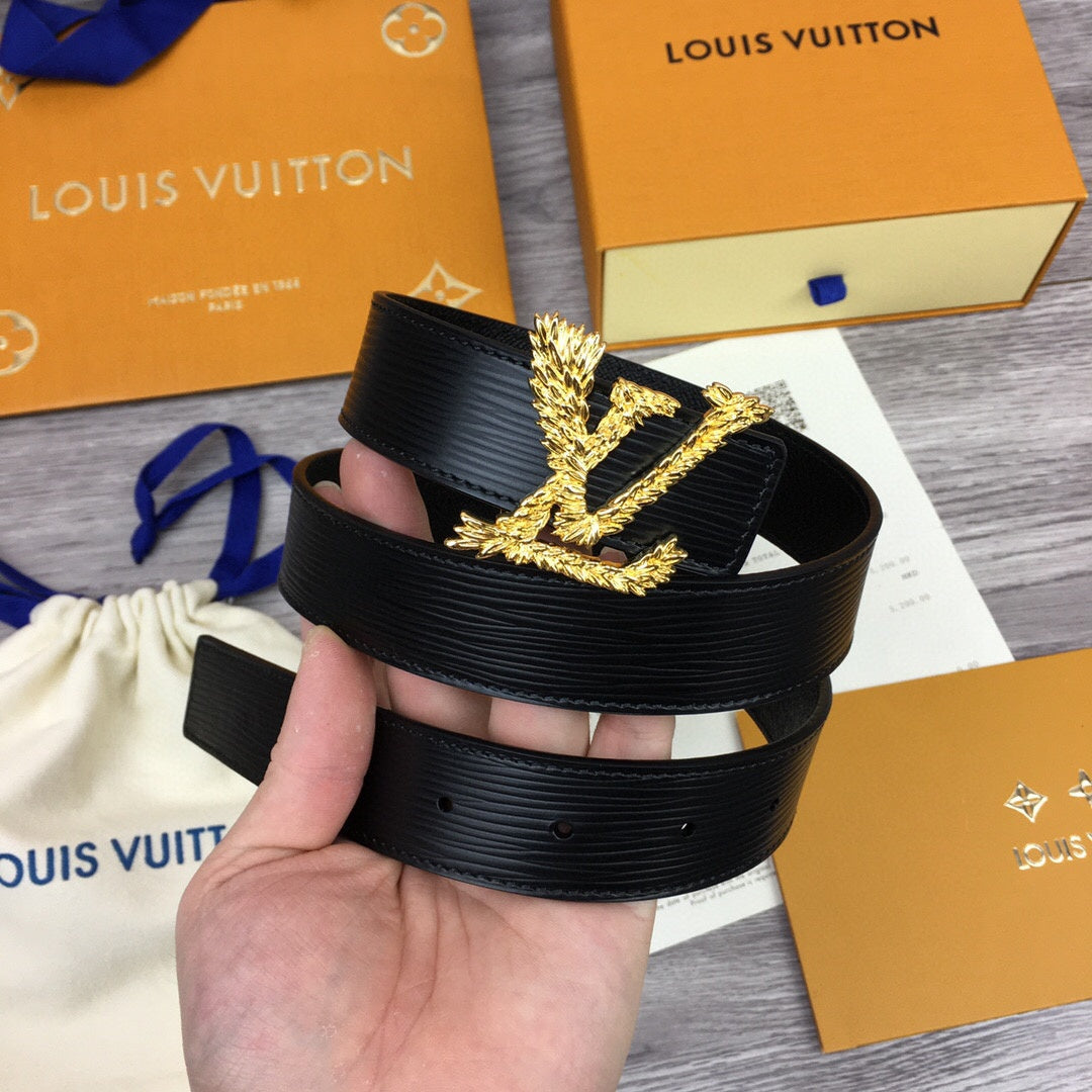 Louis Vuitton Twist Ring Belt Black