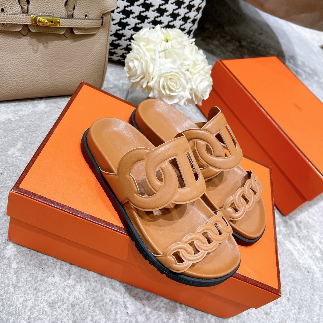 Hermes Extra Sandal Brown