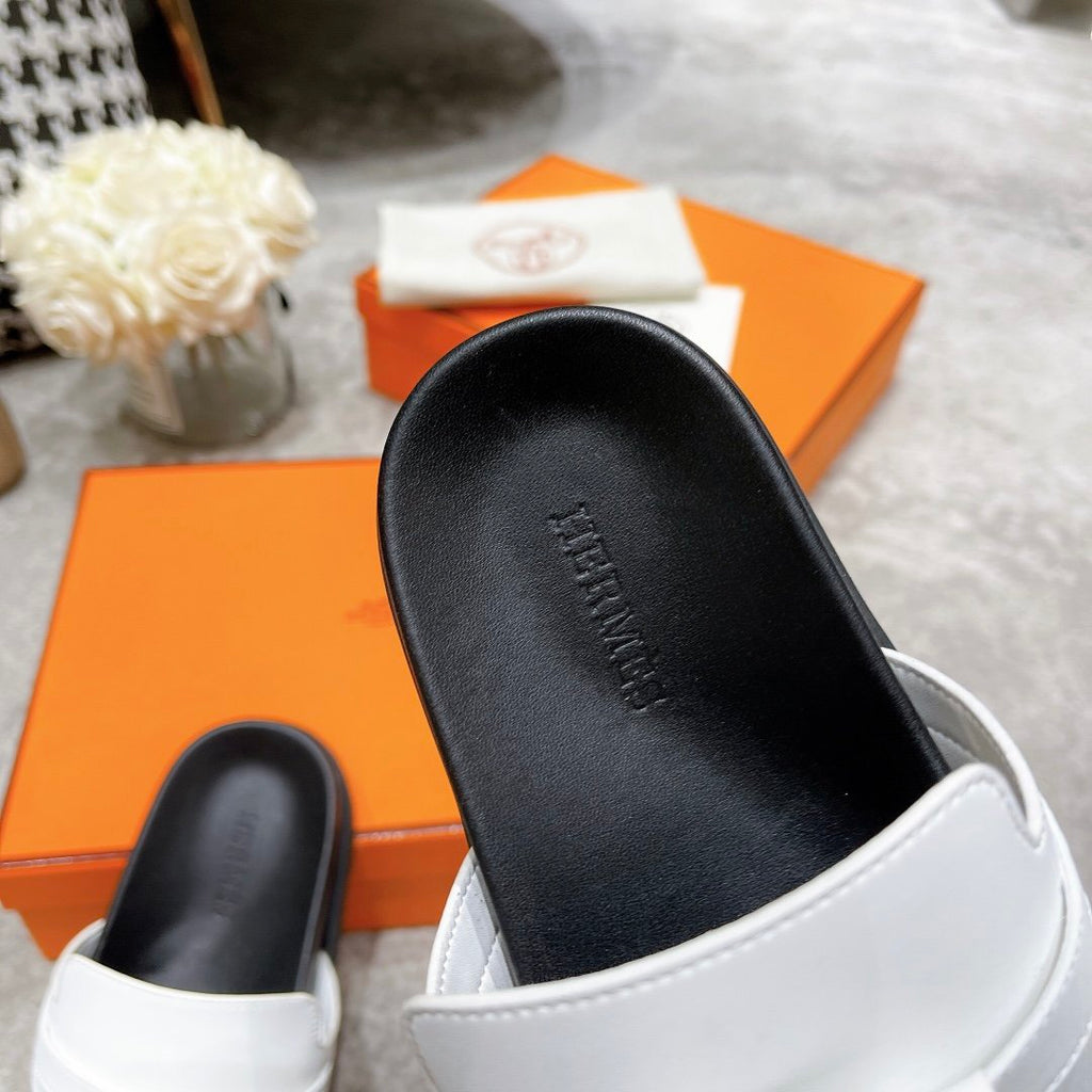 Hermes Elixir Sandal White