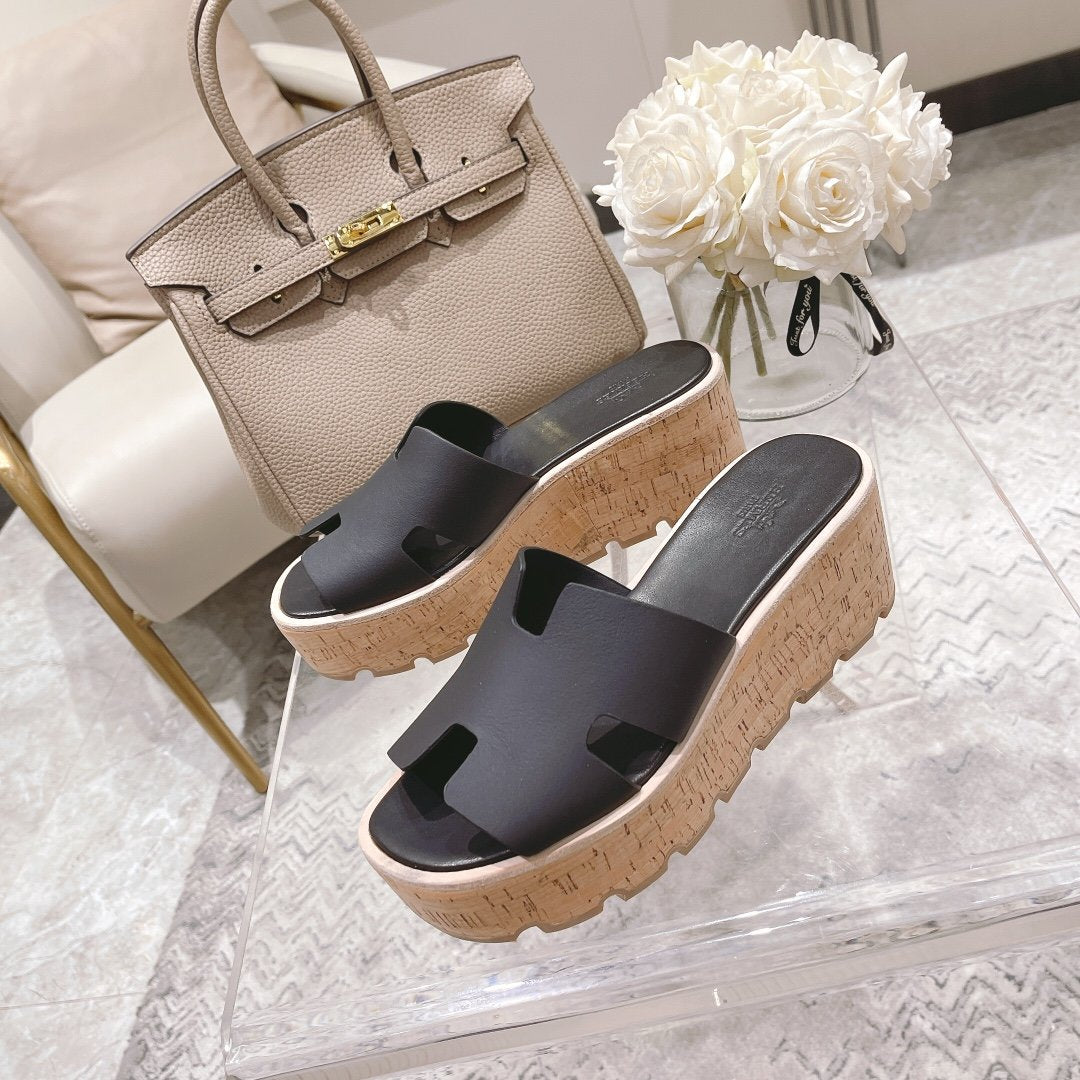 Hermes Eze 30 Sandal Black