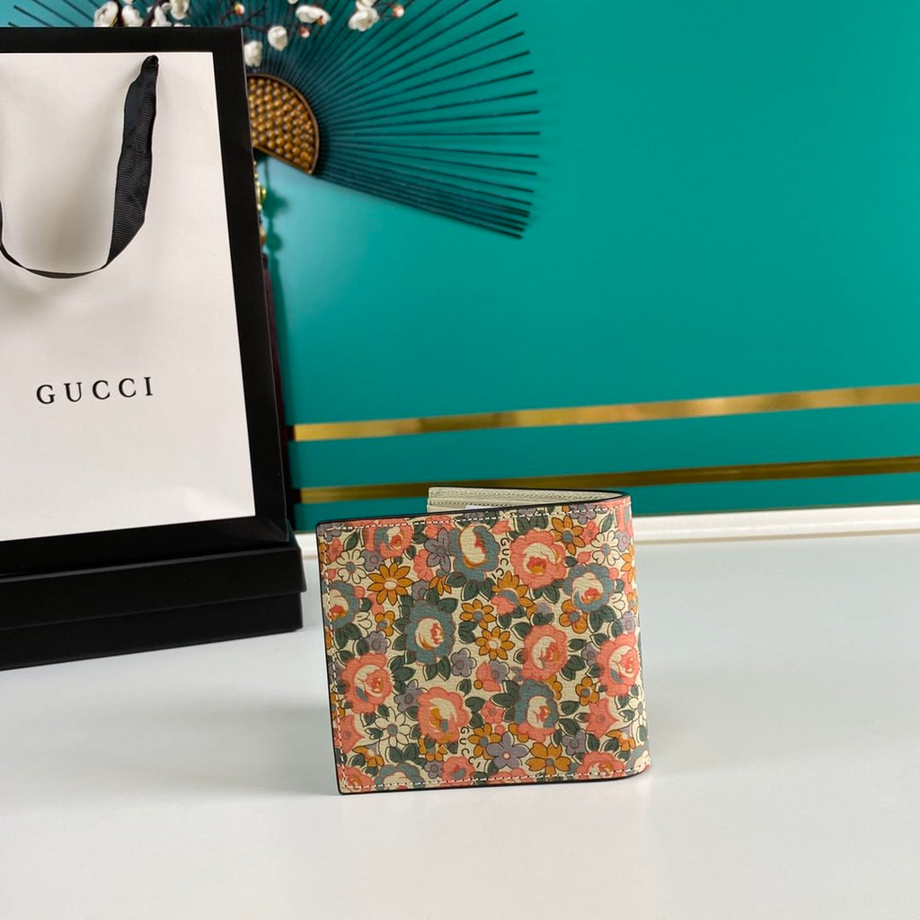 Gucci Liberty Floral Pink Wallet 11cm