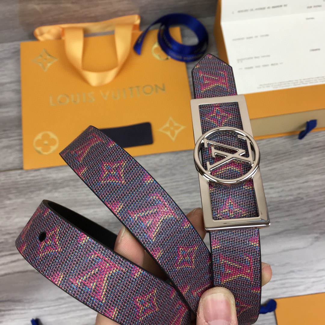 Louis Vuitton Initiales Belt Black