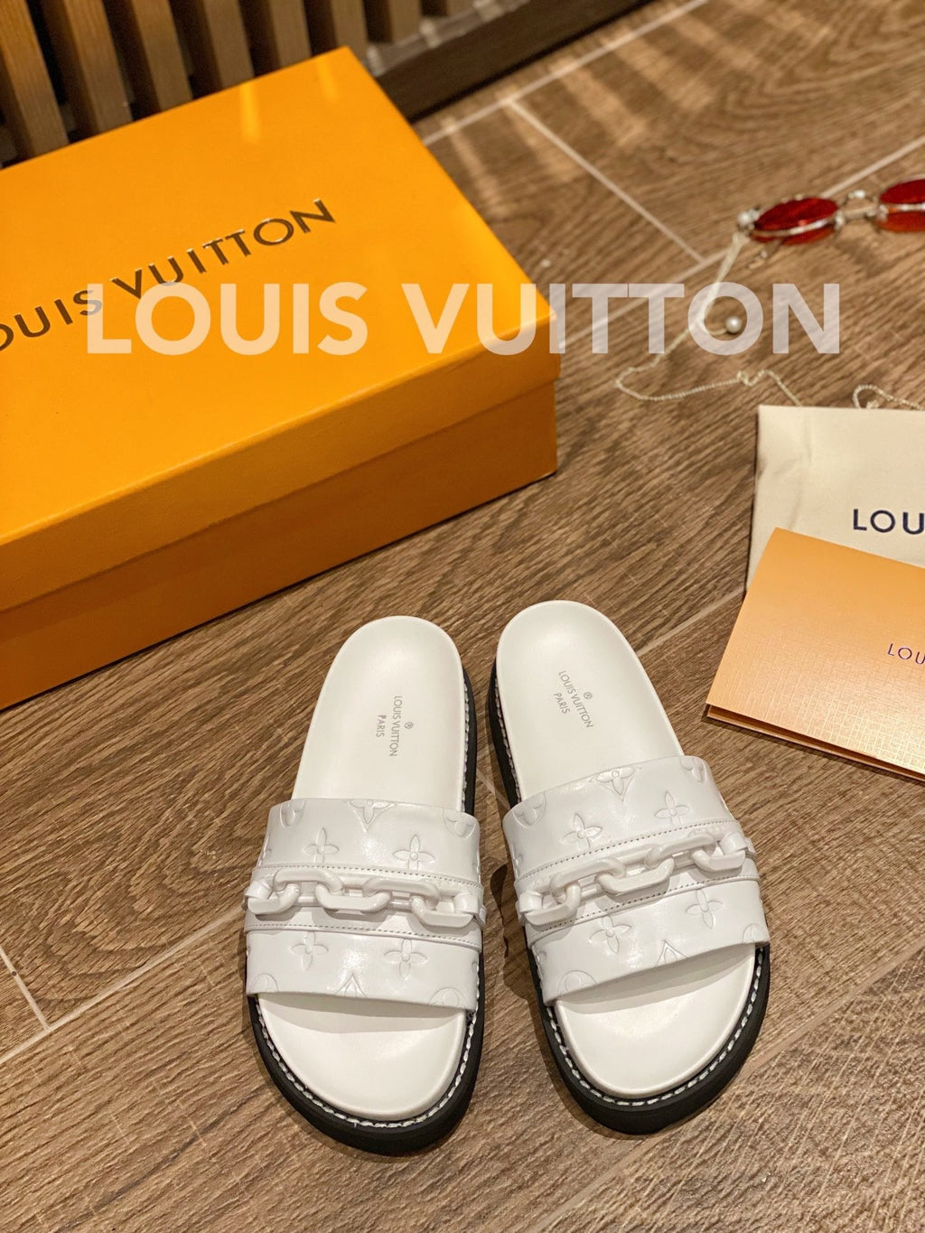 Louis Vuitton Unset Flat Comfort Mule White