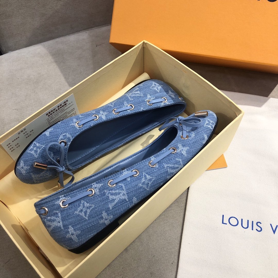 Louis Vuitton Gloria Flat Loafer Blue