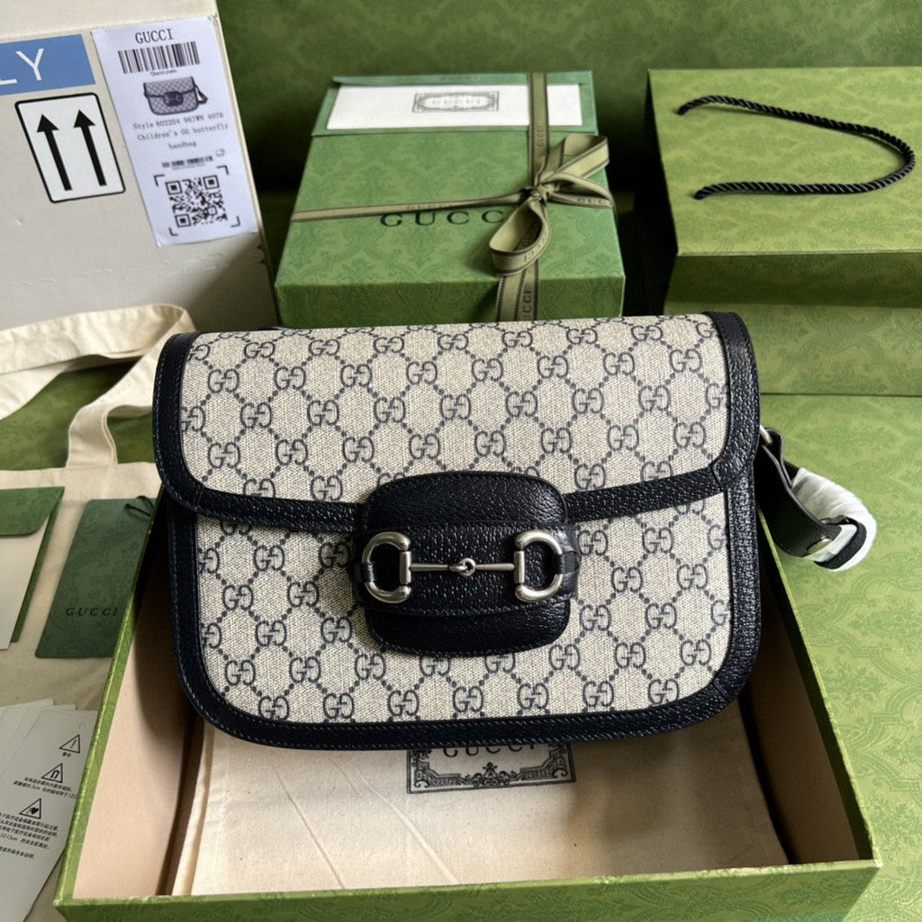 Gucci Horsebit 1955 Shoulder Bag 25cm 602204 Beige