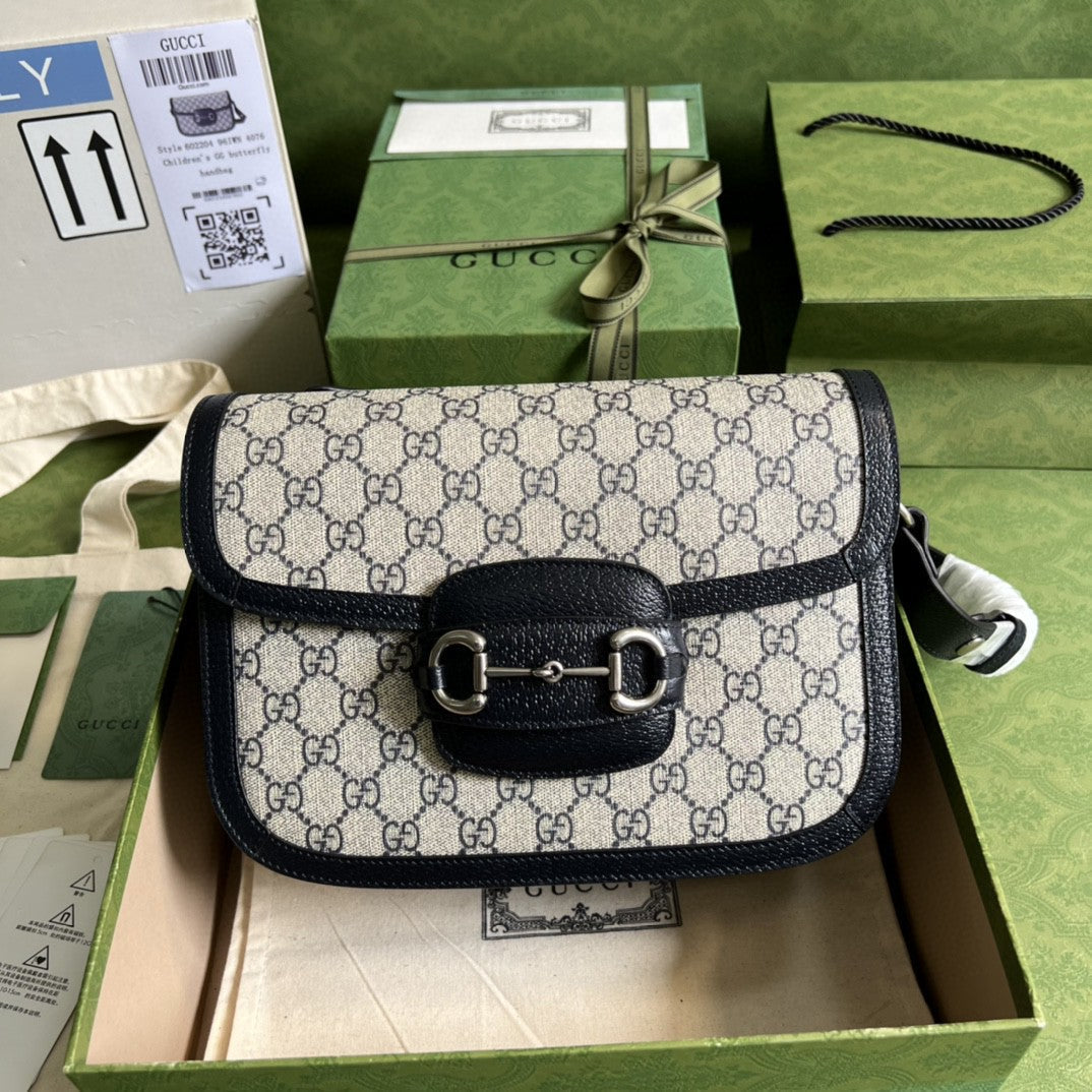 Gucci Horsebit 1955 Shoulder Bag 25cm 602204 Beige