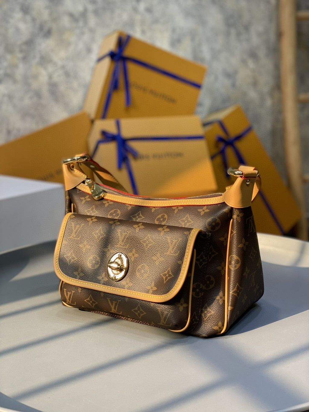 Louis Vuitton Tikal GM Monogram Canvas For Women, Women’s Handbags, Shoulder Bags 30cm LV M40077
