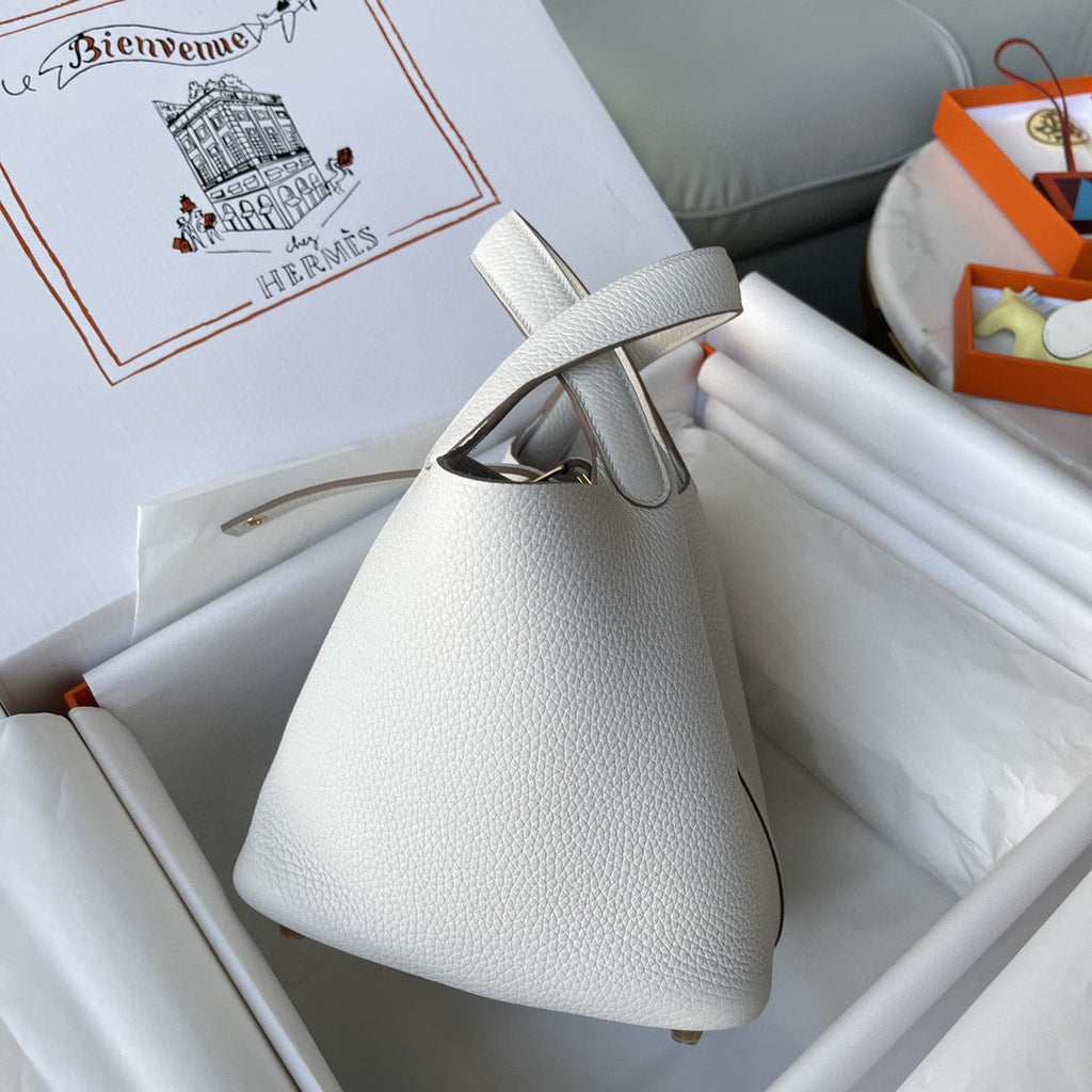 Hermes Picotin Lock 18 Bag White