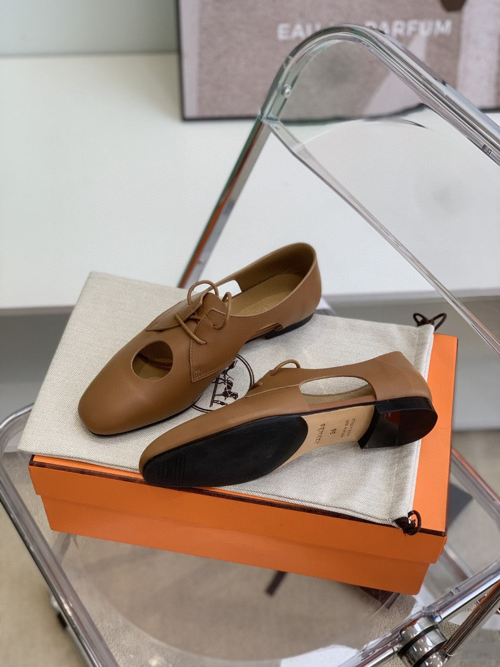 Hermes Electra 90 Sandal Brown