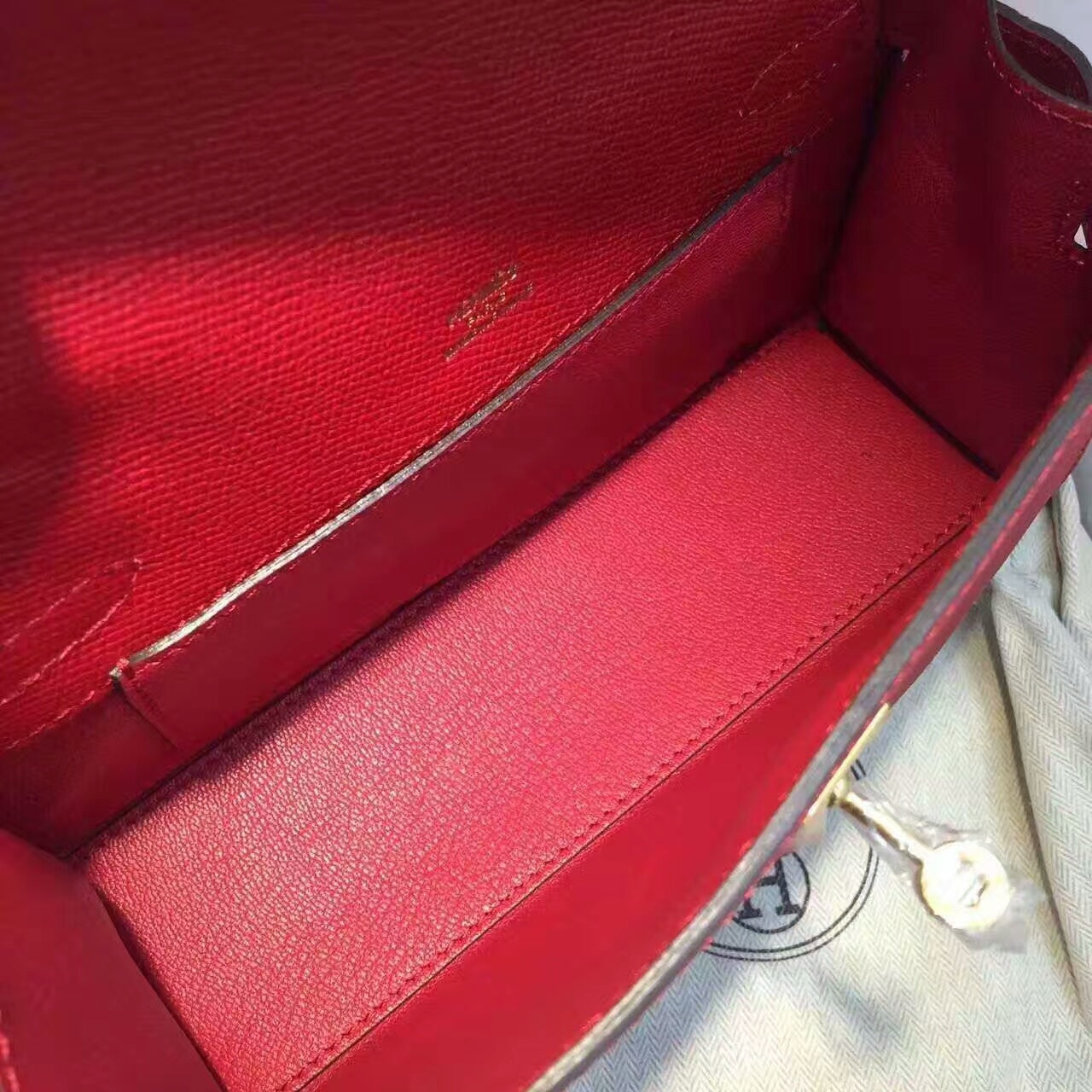 Hermes Kelly 22cm Red