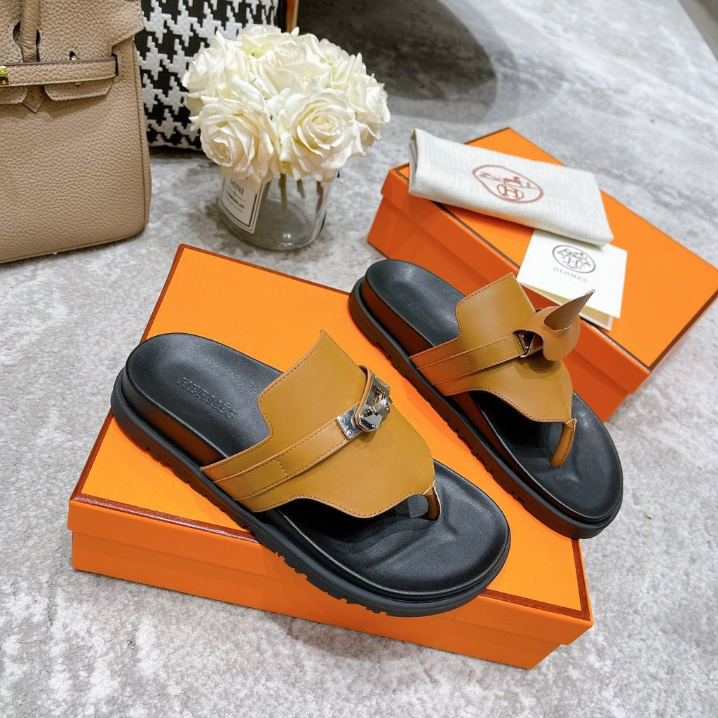 Hermes Elixir Sandal Brown