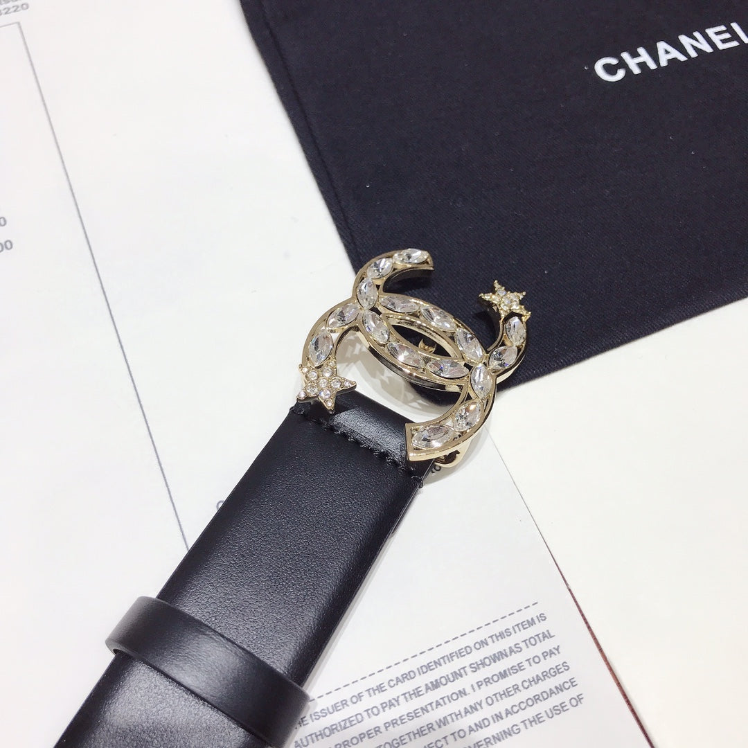 Chanel Belt With Double C Buckle