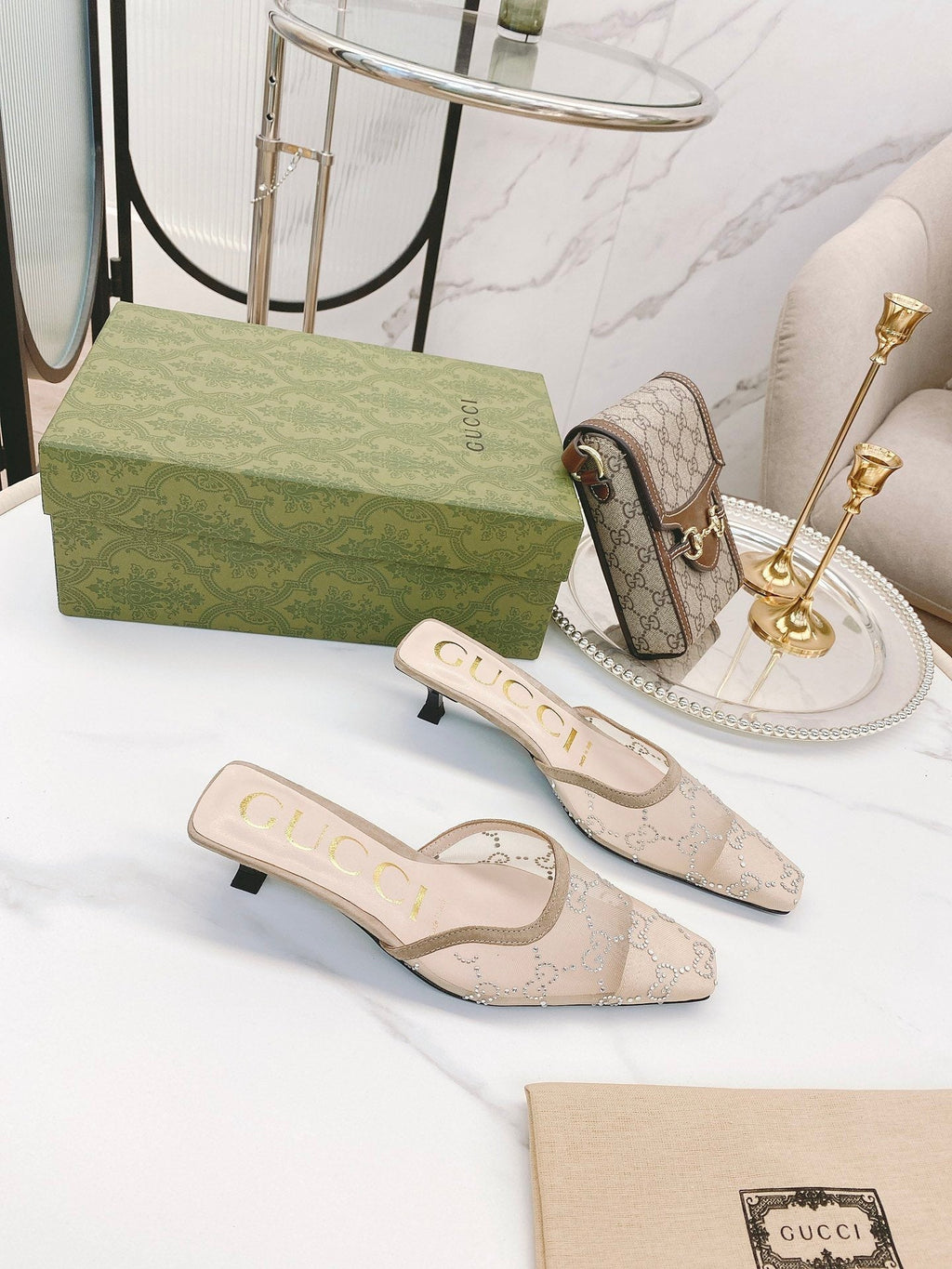 Gucci Slide Sandal Beige