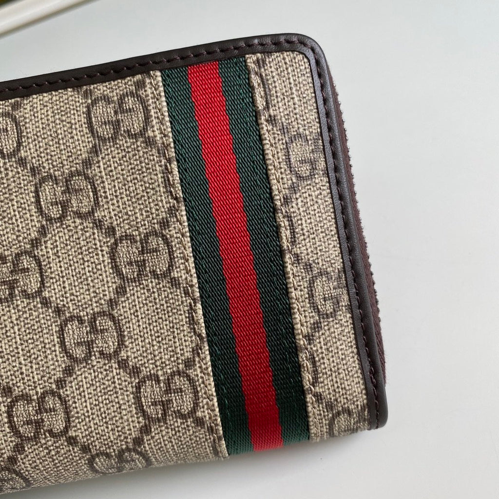 Gucci Beige Zip Around Wallet 19cm