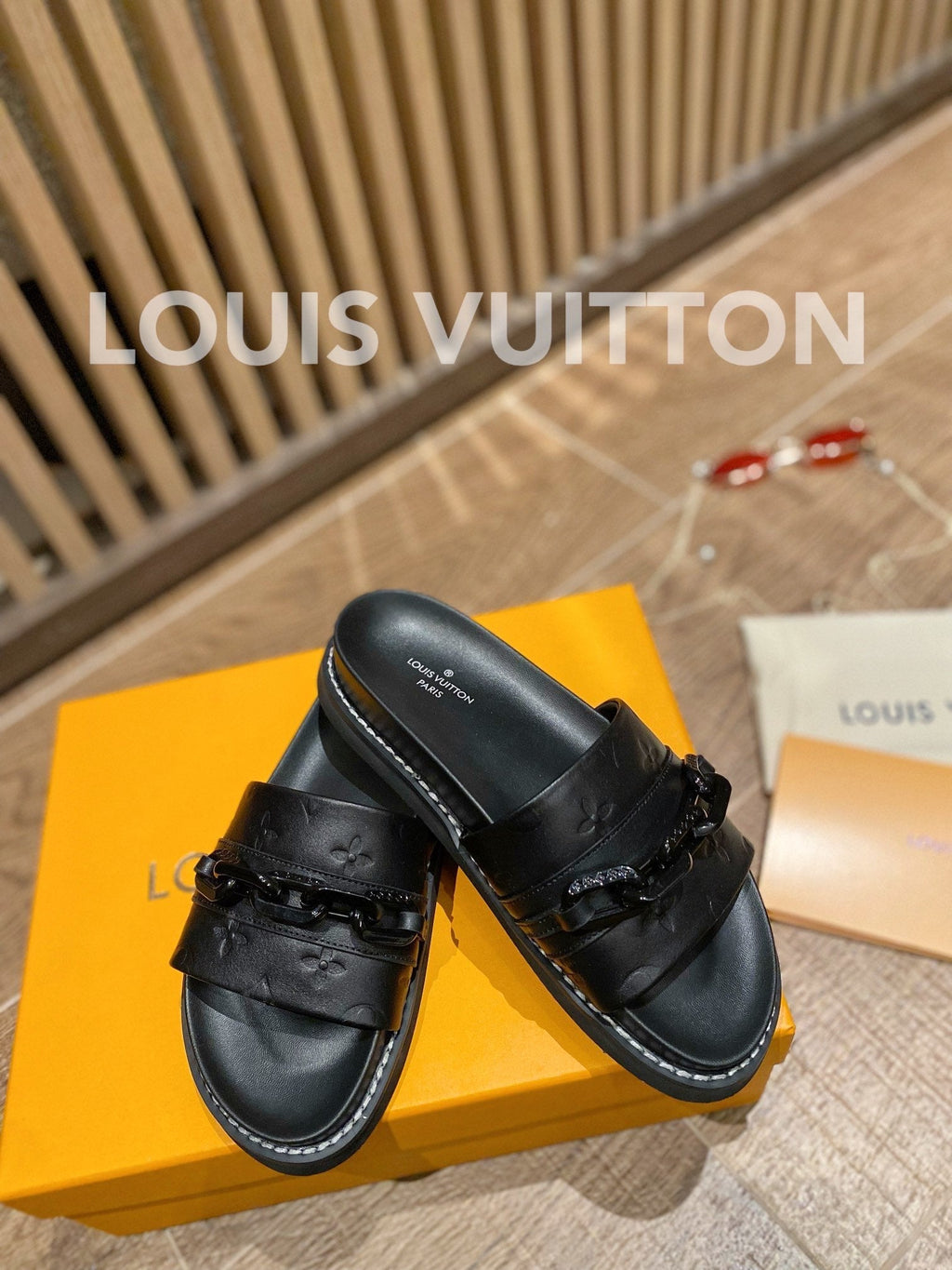 Louis Vuitton Unset Flat Comfort Mule Black