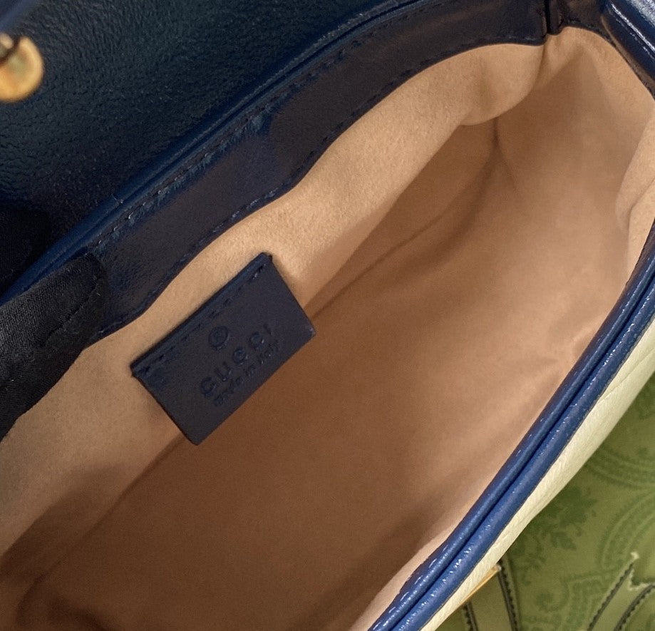 Gucci Marmont Mini Top Handle Bag 26cm White
