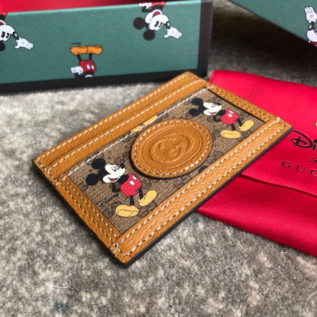 Gucci Disney Mickey Orange Cardholder 10cm