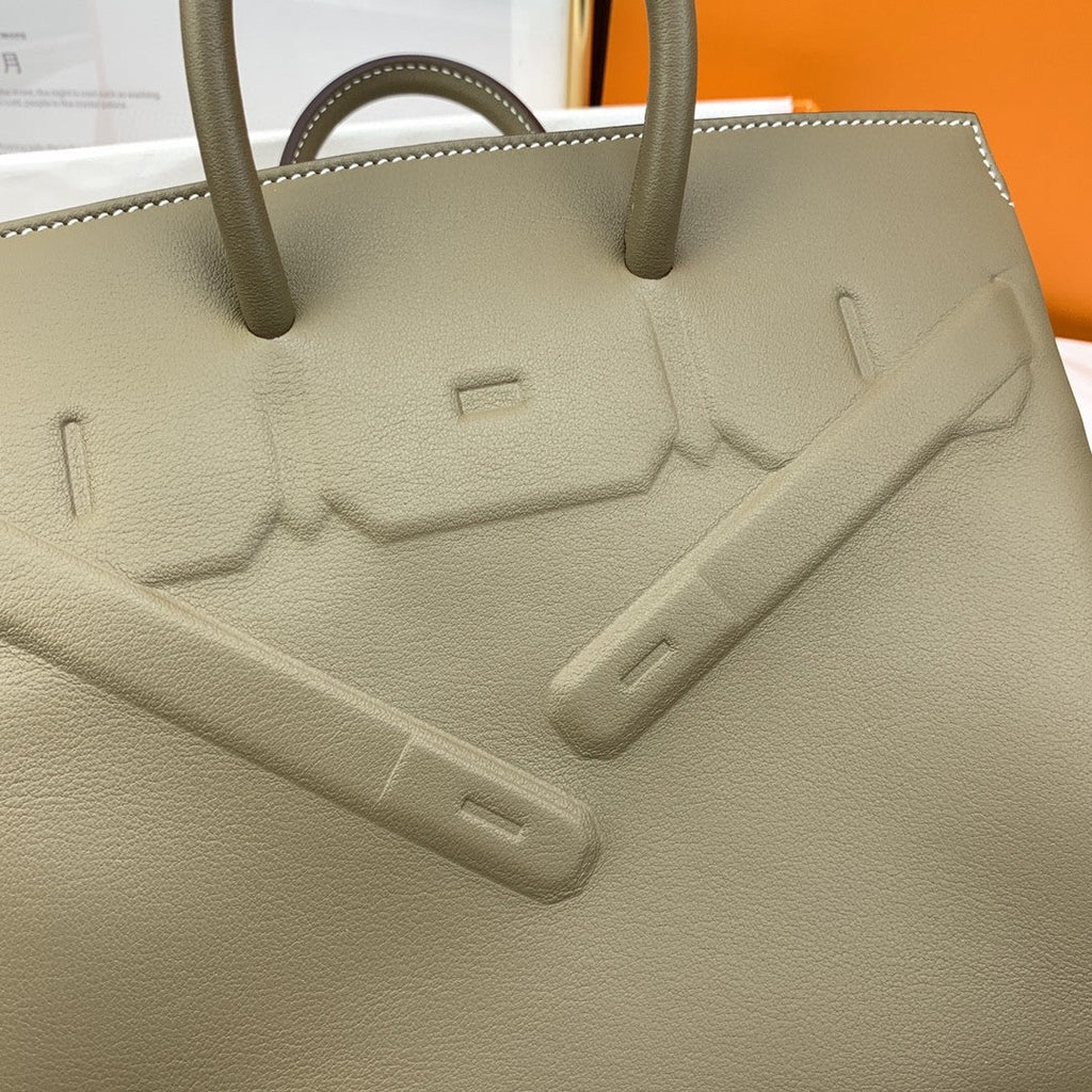 Hermes Etoupe Shadow Birkin 25 Brown