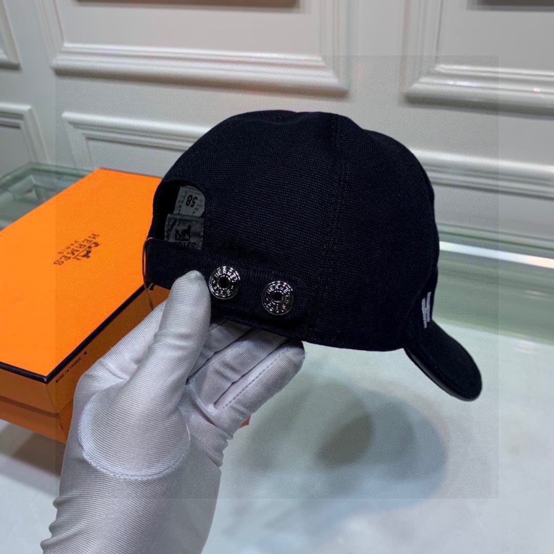 Hermes Davis H Primavera Cap Black