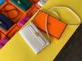 Hermes Kelly Togo Woc Crossbody Bag 21cm White