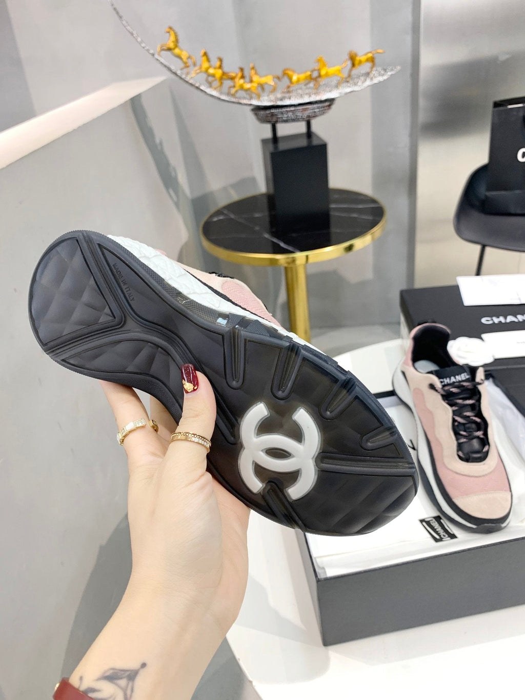 Chanel Trainers Sneakers Purple