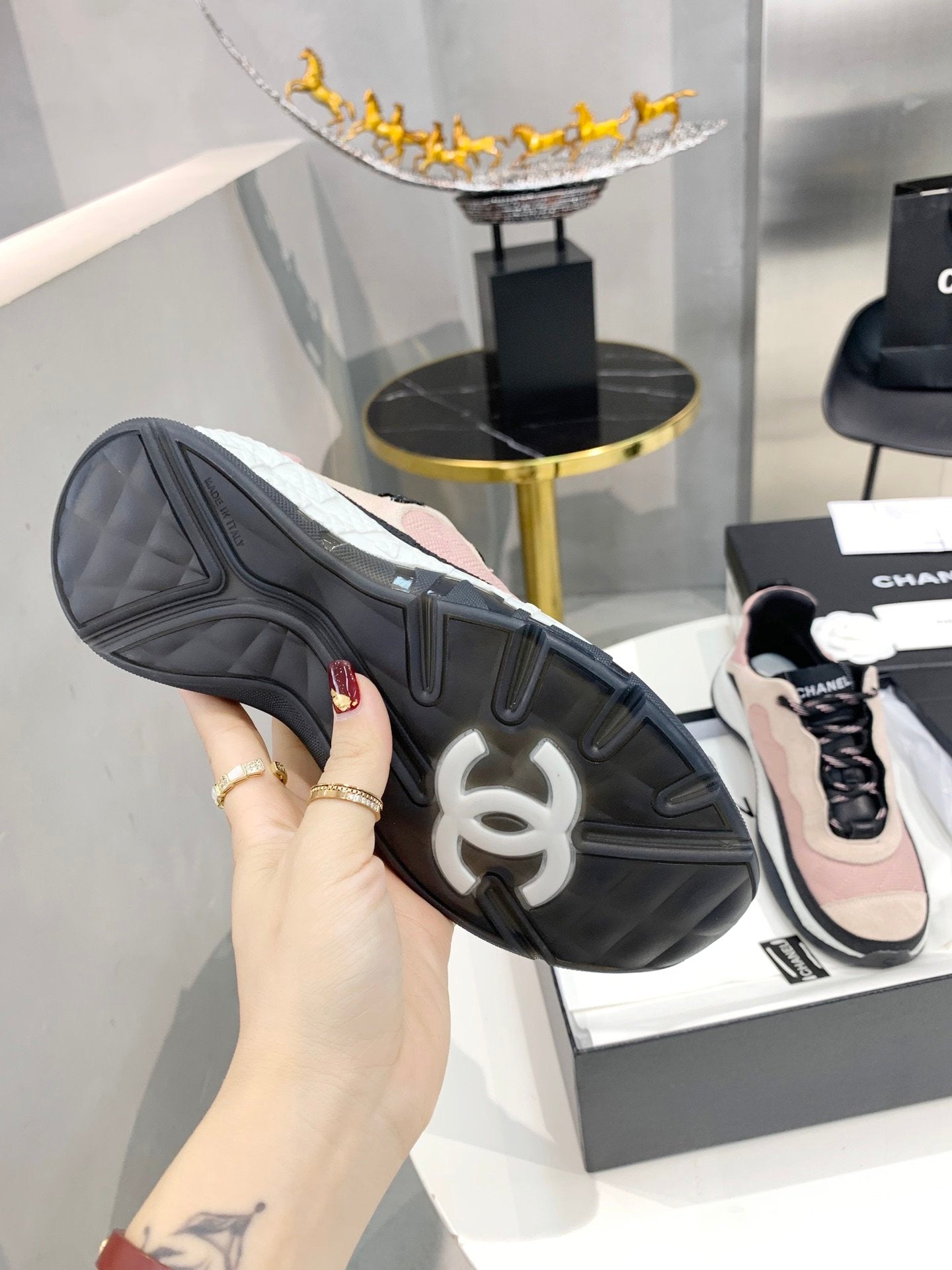 Chanel Trainers Sneakers Purple