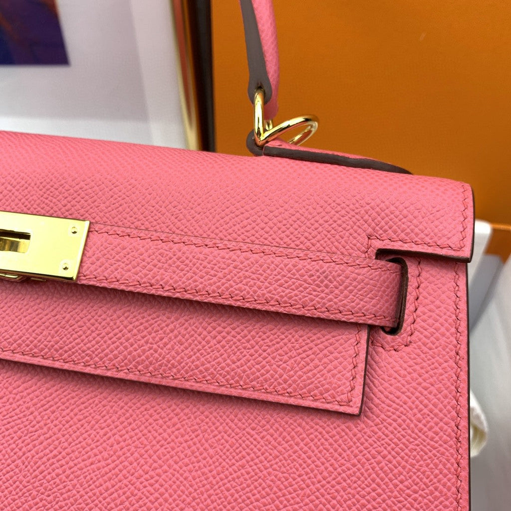 Hermes Kelly 28 Togo Gold Hardware Pink