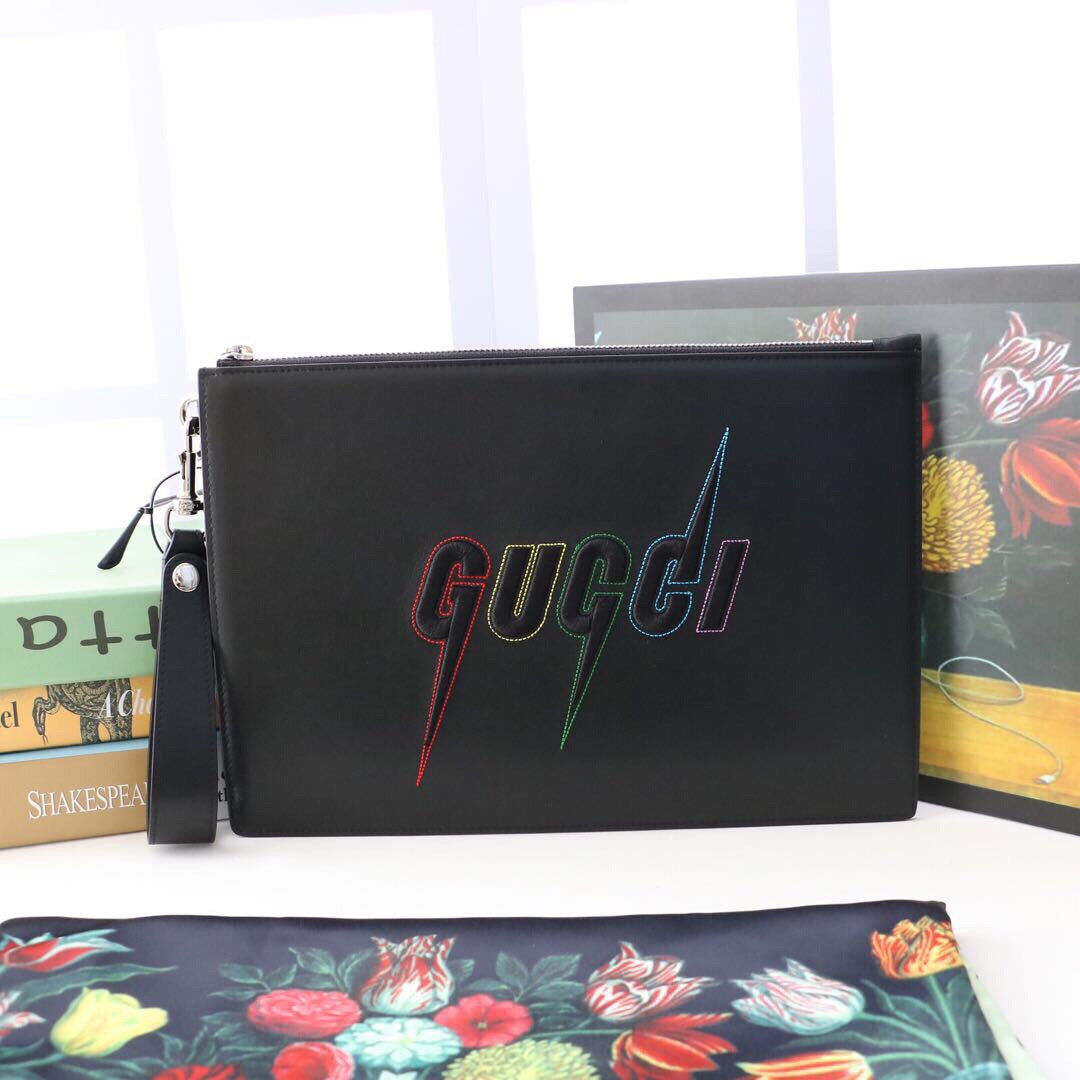 Gucci Pouch With Blade Embroidery