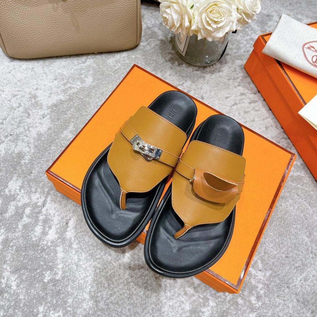 Hermes Elixir Sandal Brown