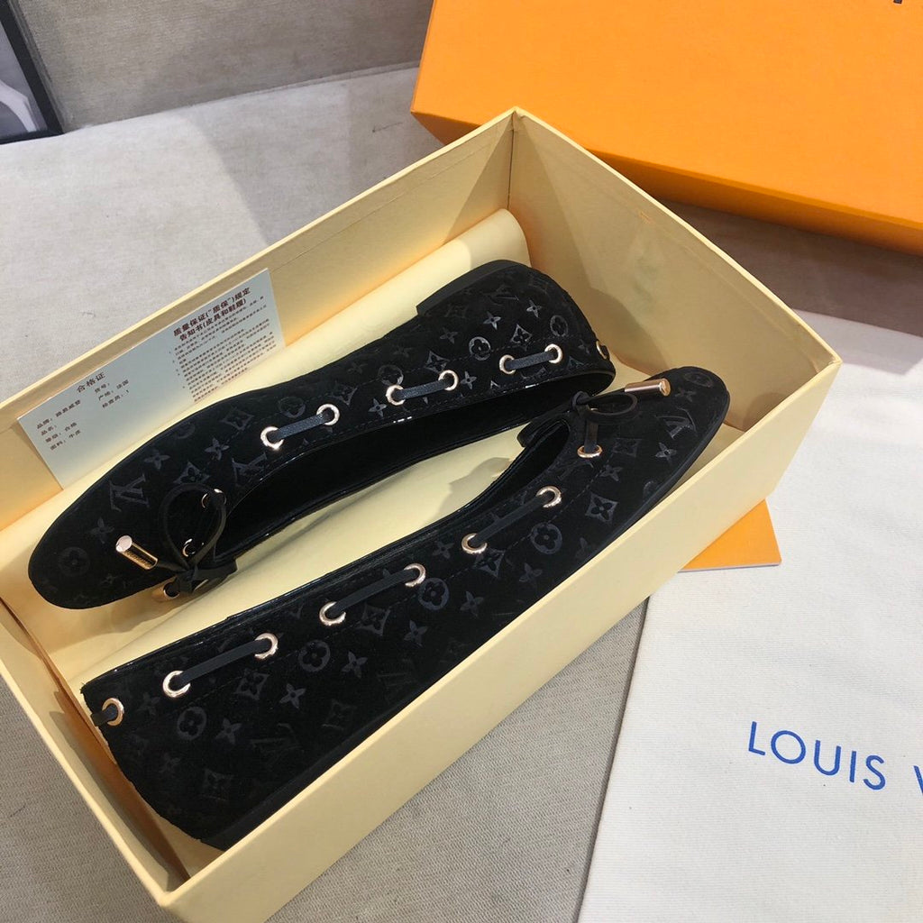 Louis Vuitton Gloria Flat Loafer Black