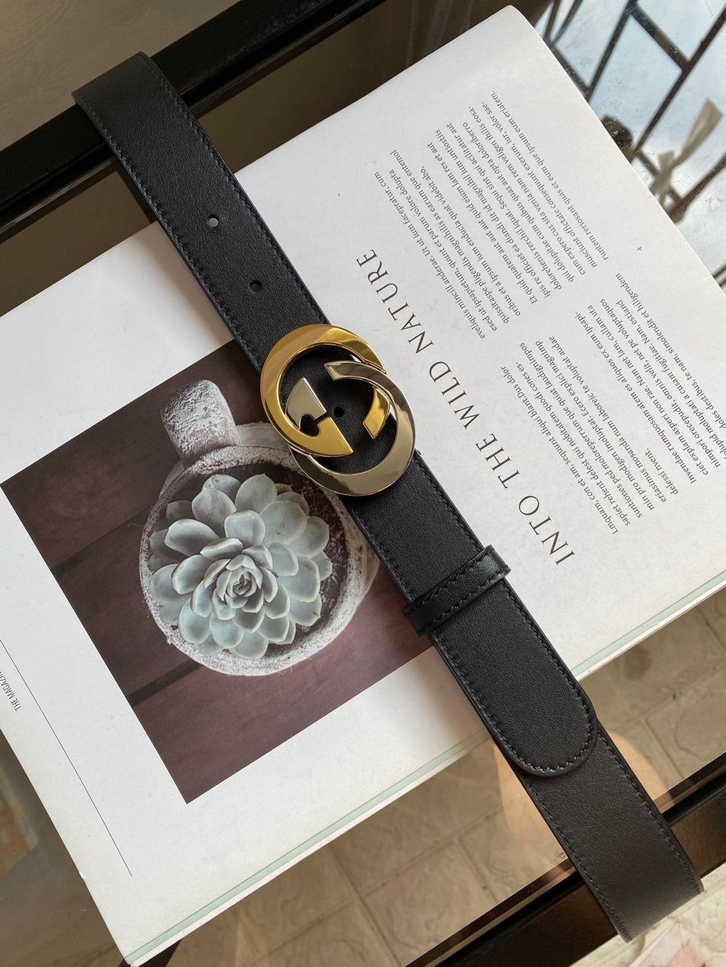 Gucci Belt With Double G Buckle Black