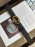 Gucci Belt With Double G Buckle Black