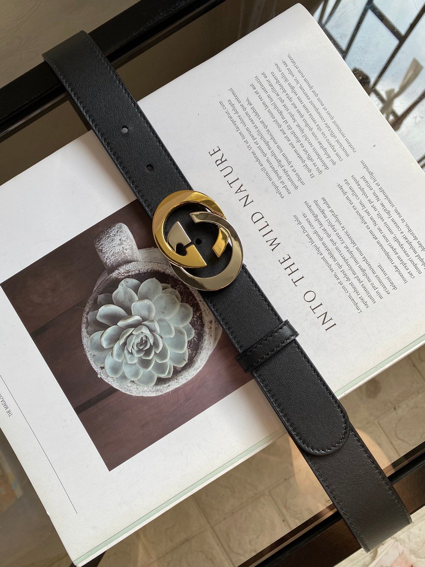 Gucci Belt With Double G Buckle Black