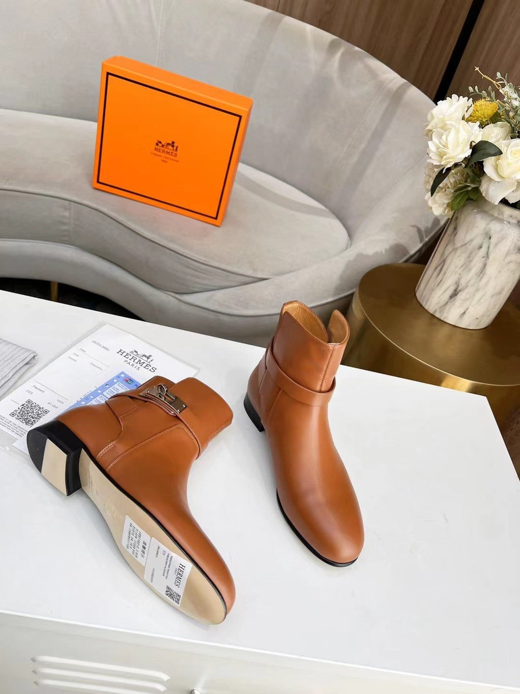 Hermes Neo Ankle Boot Brown