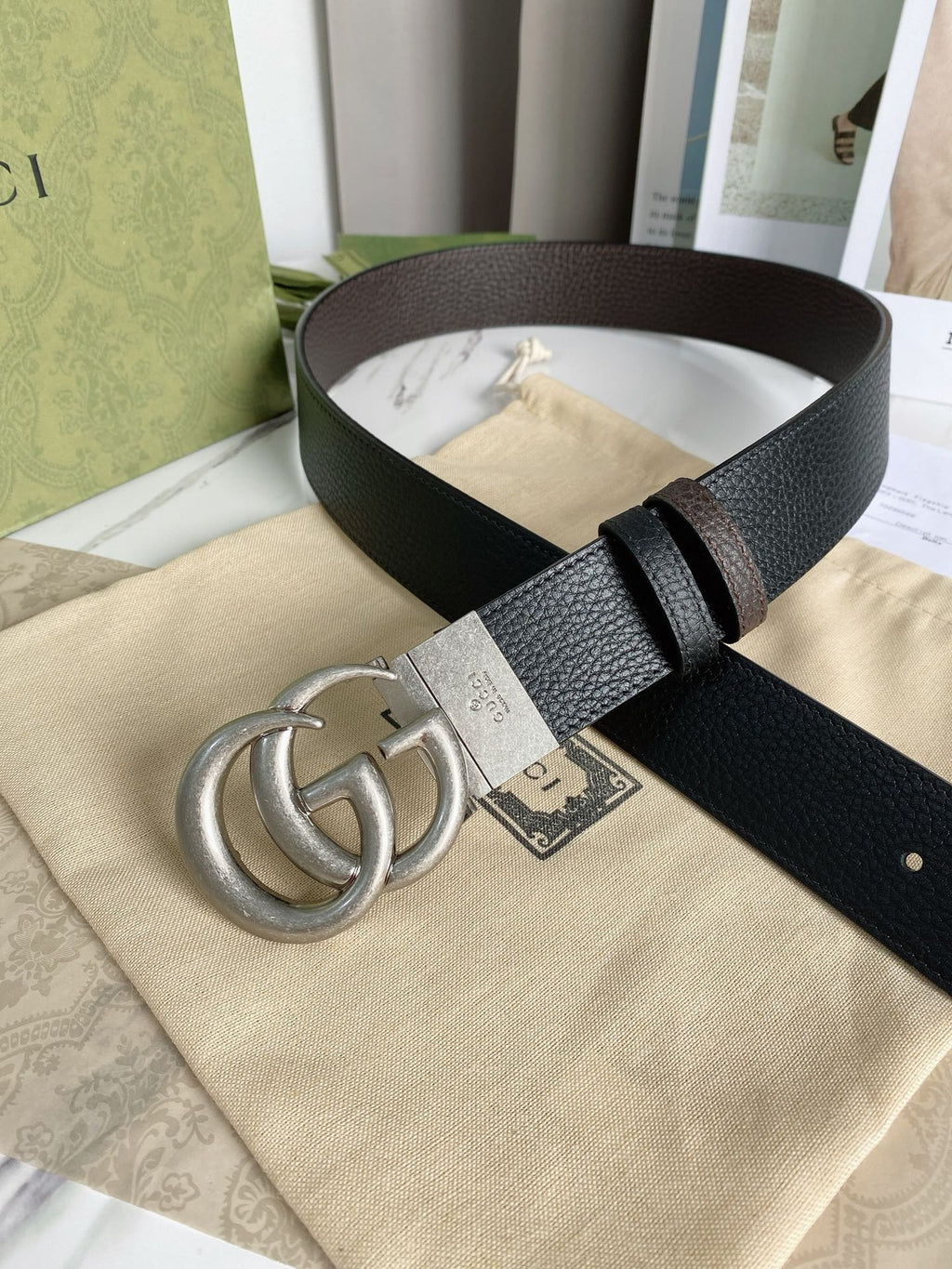 Gucci Marmont Reversible Belt
